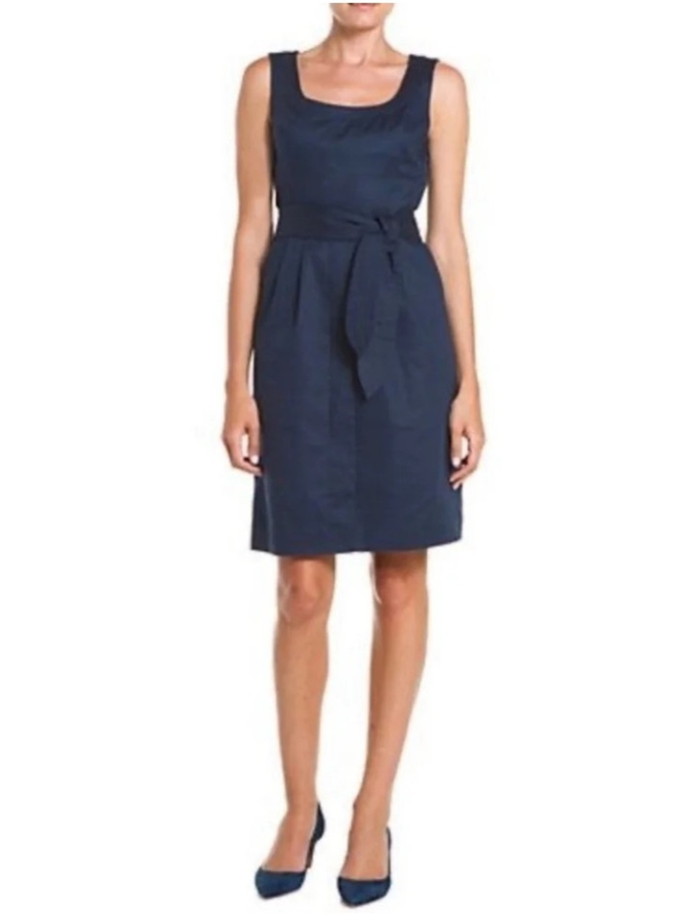 TORY BURCH Leena Belted Dress in Navy ~ Size 6